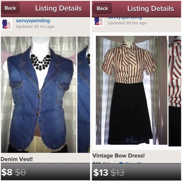 BUNDLE: Denim Vest & Vintage Dress