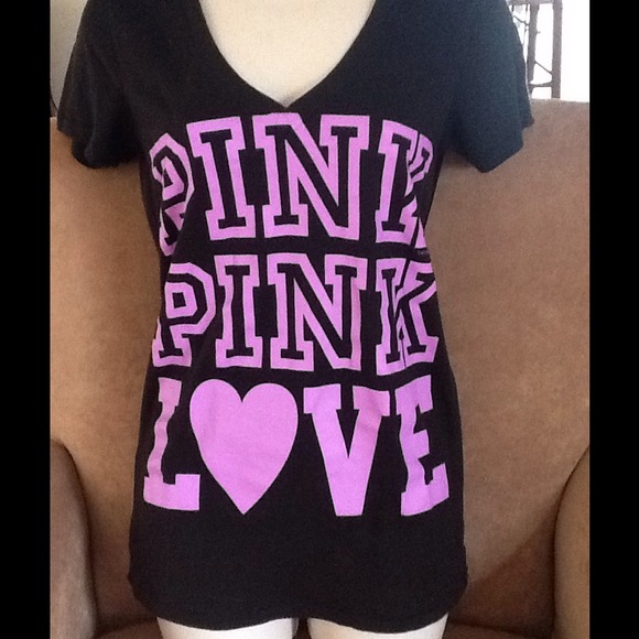Pink By Victorias Secret T-Shirt SZ Medium