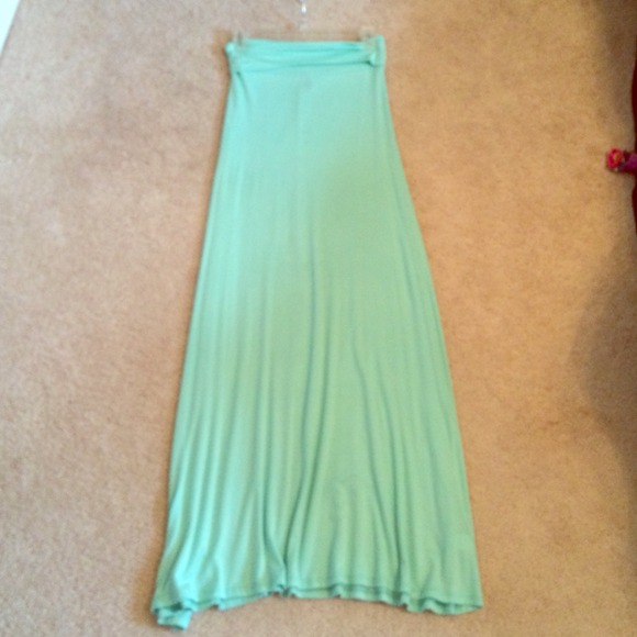 Mint Green Maxi Skirt
