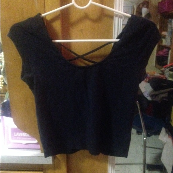 Crop top with cross back