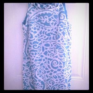 ⛔️SOLD ⛔️Turquoise and White Dress