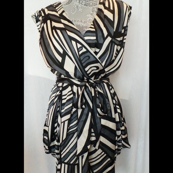 Knee-length silk dress. Size Small NWOT