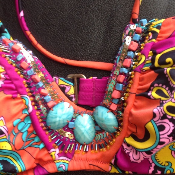 Gorgeous Beaded & Embellished Swimsuit! - Picture 2 of 2