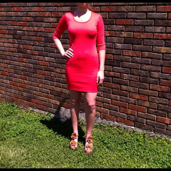2X's HP CORAL DRESS NWOT! - Picture 3 of 4