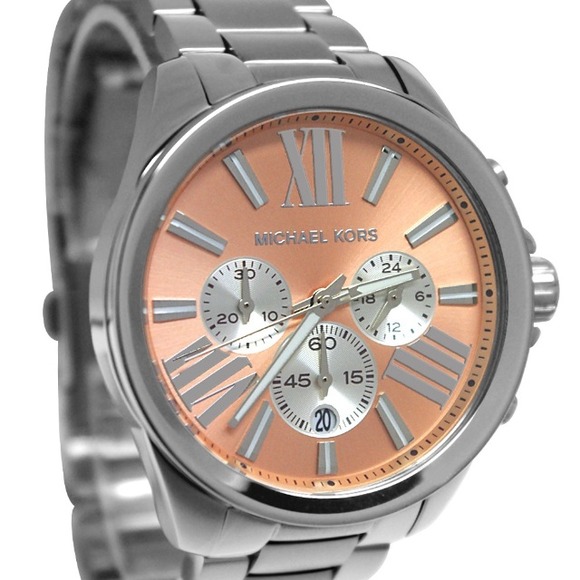 🎀MICHAEL KORS🎀 Pink & Silver Chronograph Watch⌚️