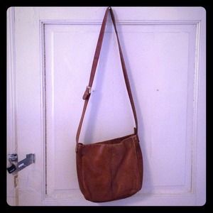 Brown Leather Handbag, crossbody