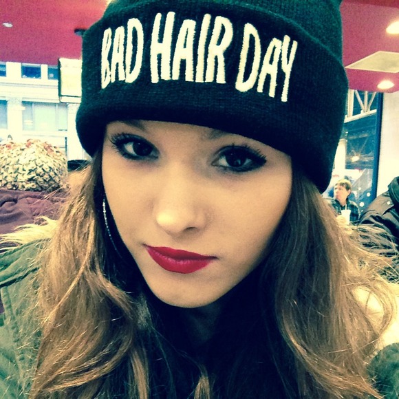 "Bad Hair Day" hat.
