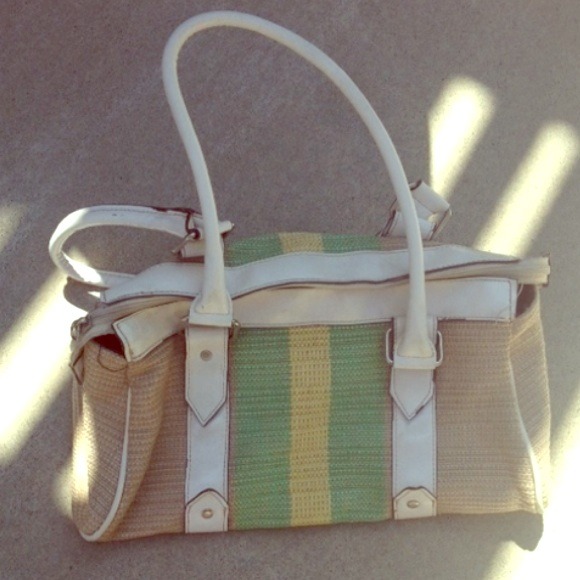 Summery green & yellow purse