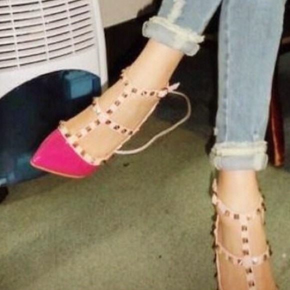 2x HP🎉NWOB Hot Pink Patent Leather Heels 7 - Picture 2 of 3