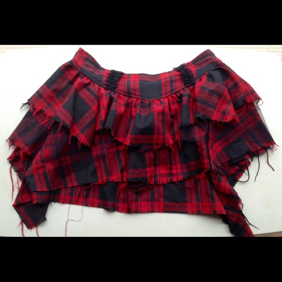 Asymmetrical Grunge Skirt