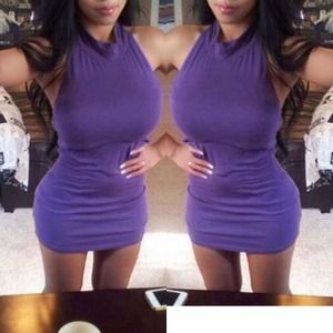 ❌***SOLD***❌Purple turtle neck dress