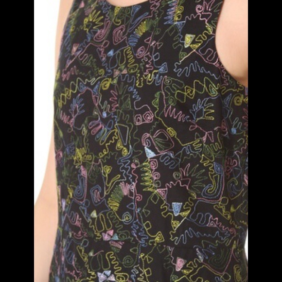 Marc by Marc Jacobs Navy Wildwood Embroidery Dress - Picture 2 of 4