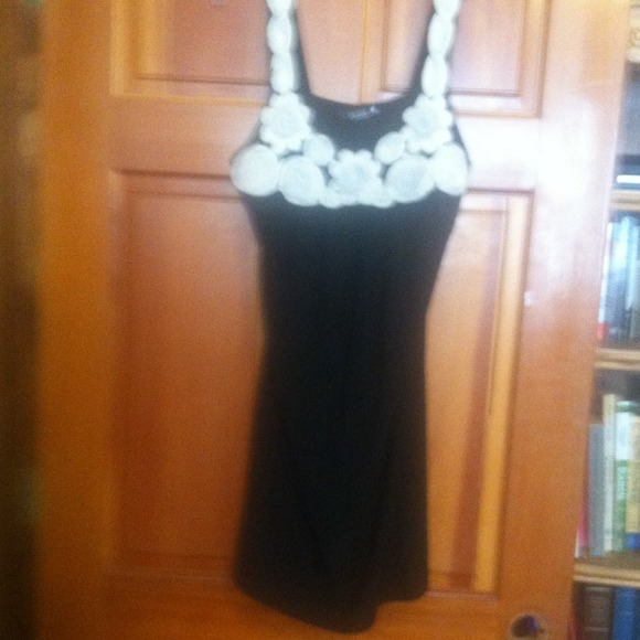 Slinky little black dress