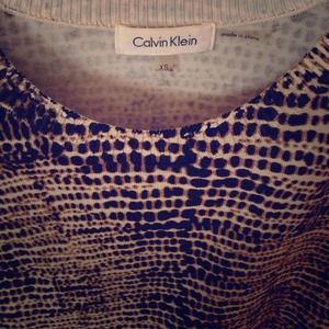 Calvin Klein Animal Print top XS