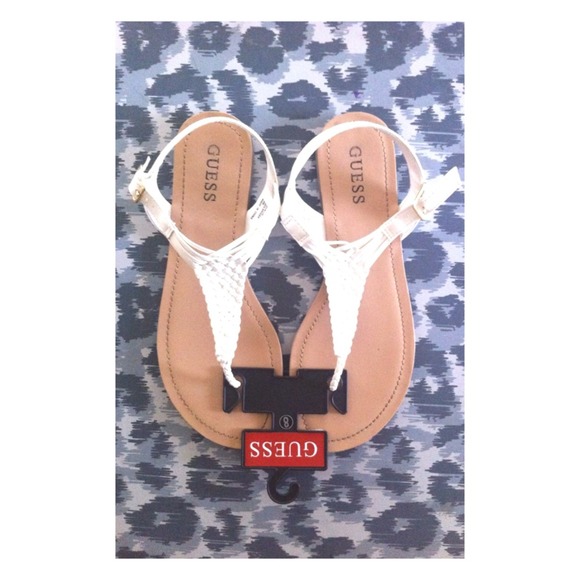 White sandals
