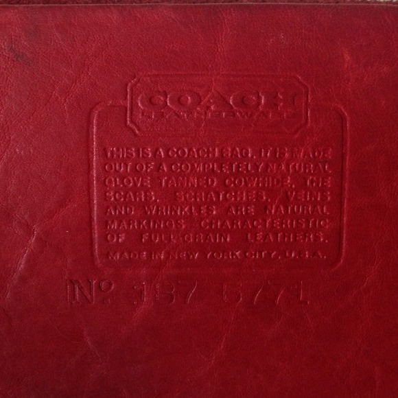 Rare Vintage Red Legacy Collection Coach Purse - Picture 3 of 3