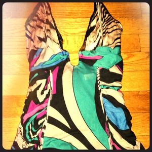 Marciano deep V halter top