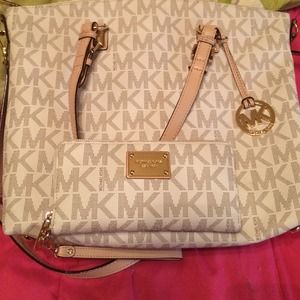 Michael Kors Jet Set Tote and Wallet