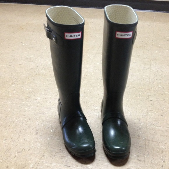 Hunter green boots