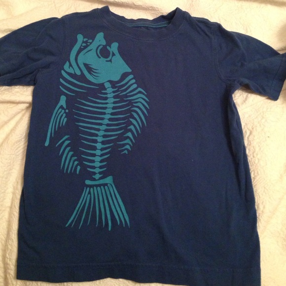 Lands end boys fish tee