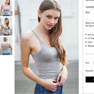 BM James Tank in Dark Heathered Grey