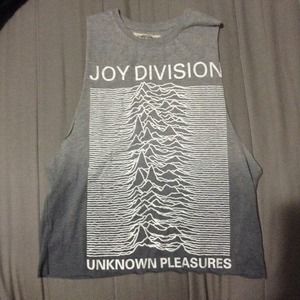 Joy Division Muscle Tank in Gradient Heather Grey