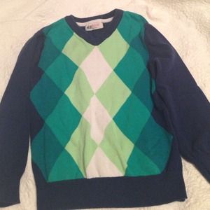 Boys argyle sweater