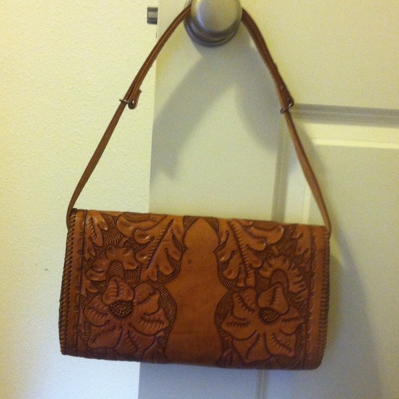 Vintage genuine leather purse clutch - Picture 2 of 9