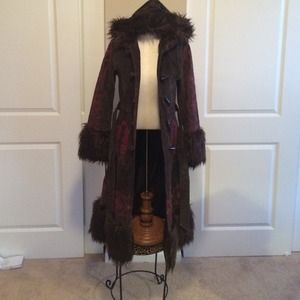 Charlotte Russe long retro 70s coat. Amazing!!!
