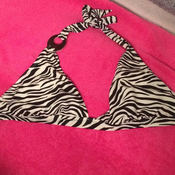 Zebra bikini top