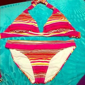 Striped bikini