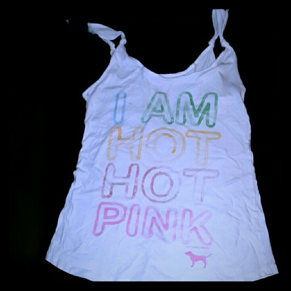 Victoria's secret love pink tank top size medium