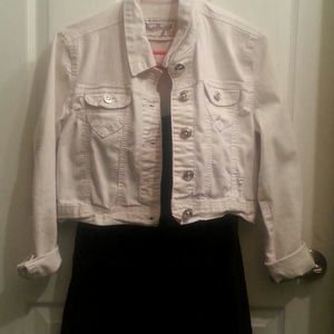White distressed jacket