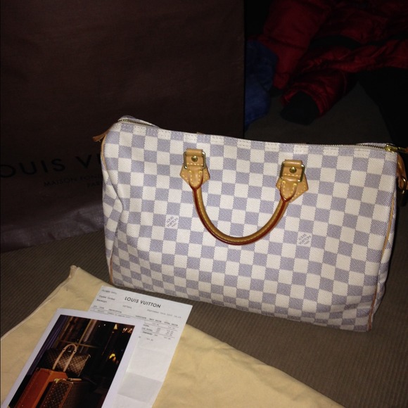 Louis Vuitton Azur Speedy 35 - Picture 1 of 4