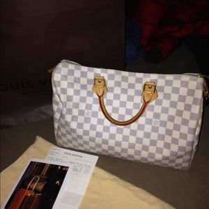 Louis Vuitton Azur Speedy 35