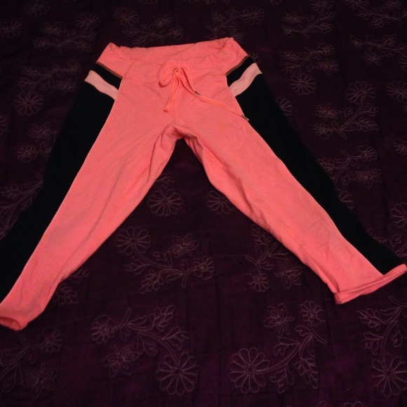 Neon Pink Lululemon Crop Pants