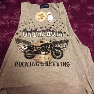 Bike Chick Grey Tank