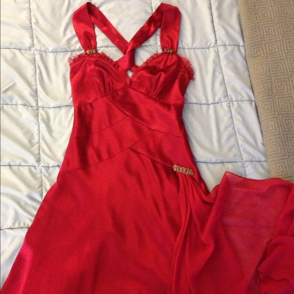 Wine color ABS Collection dress