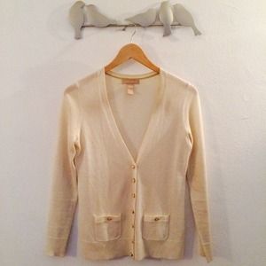 Banana Republic ivory cardigan