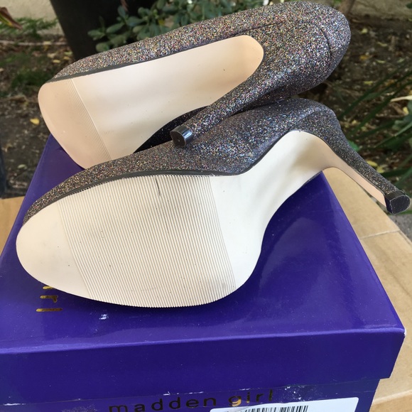NWT Madden Girl Multi Glitter Heels Tiarah sz6 - Picture 5 of 5