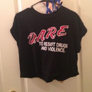 D.A.R.E crop top ✌️sold✌️