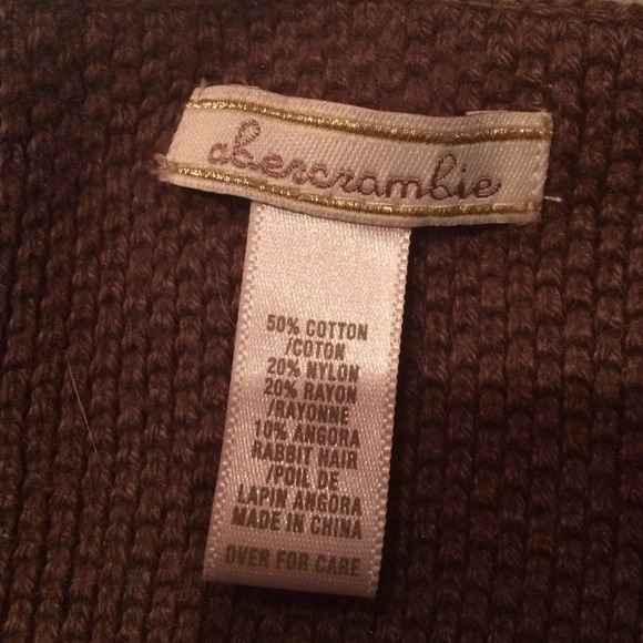 Abercrombie brown and tan reversible scarf - Picture 3 of 3