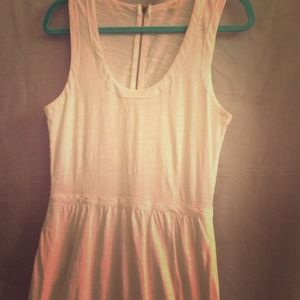 Reduced Jcrew white zip back sun dress
