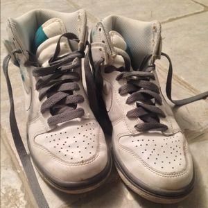 Nike Hightops spotted teal