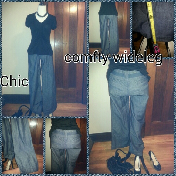 Omg super chic wide leg dressy jeans sz 4 bn!!!!