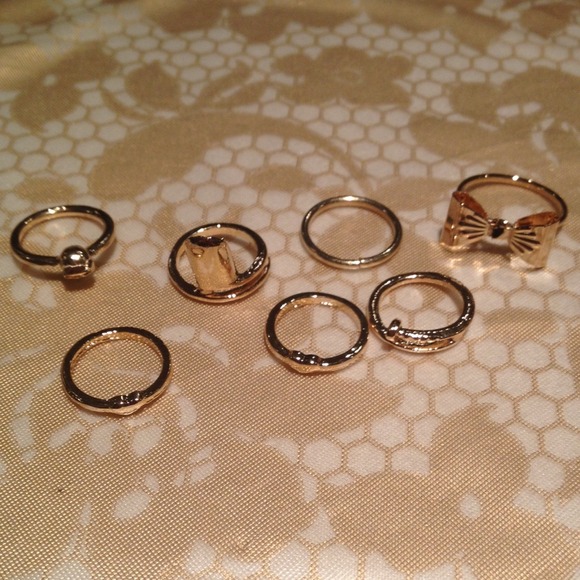 7Pcs NEW MIDI RINGS SET - Picture 4 of 4