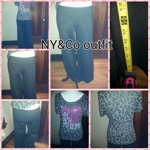 NY&Co xs pants & cute T outfit!!!!