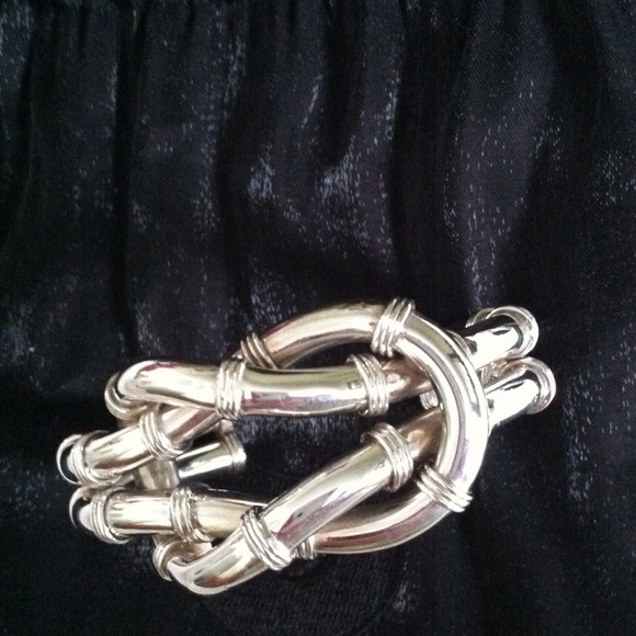 Sterling silver cuff by Pamela James.