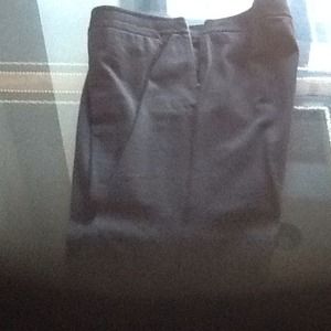 Black ankle cotton stretch pants