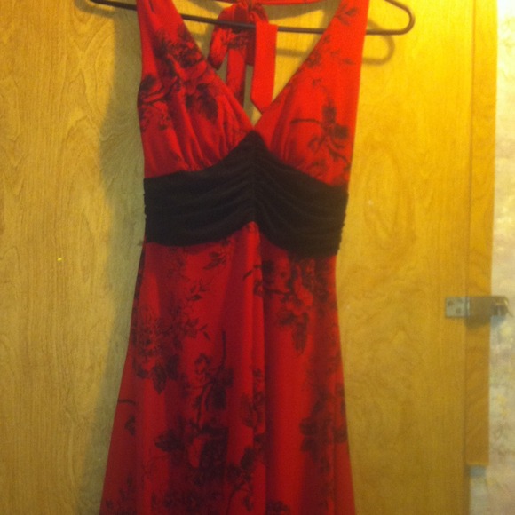 A red Charlotte Russe dress